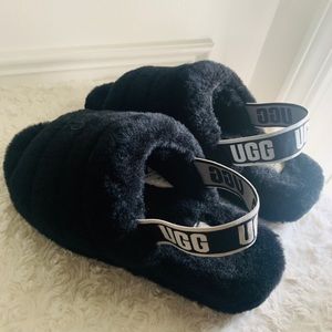 Ugg slippers with heel strap